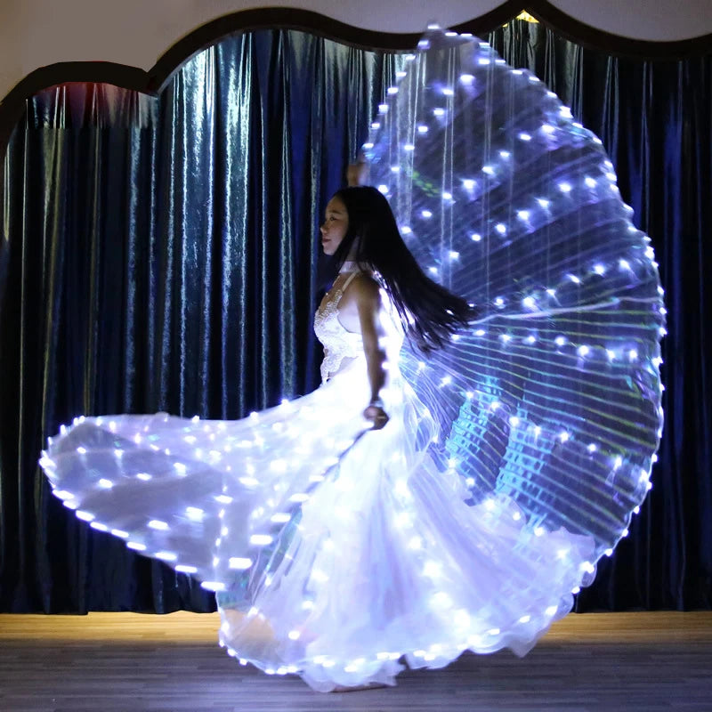 LED Dance Wings Belly Dance Wing Dance Props Raqs Wings