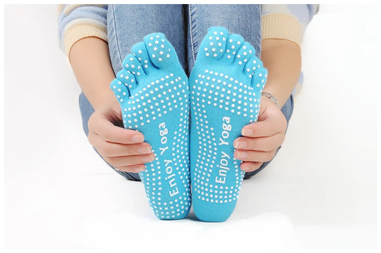 Candy-Colored Yoga Toe Socks socks Yoga