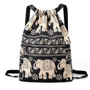 Simple Drawstring Backpack Gym Bag/Valise Elephant Bags Lifestyle