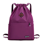 Simple Drawstring Backpack Gym Bag/Valise Purple Bags Lifestyle