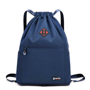 Simple Drawstring Backpack Gym Bag/Valise Dark Blue Bags Lifestyle