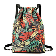 Simple Drawstring Backpack Gym Bag/Valise Leaves Bags Lifestyle