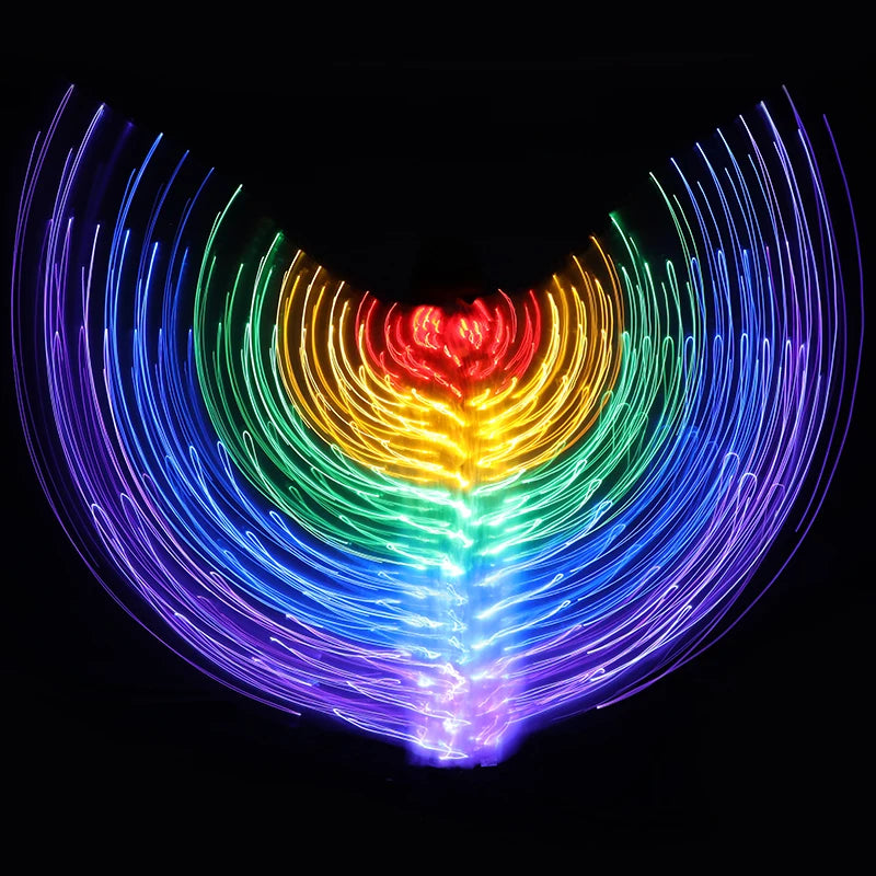 LED Dance Wings Belly Dance Wing Dance Props Raqs Wings