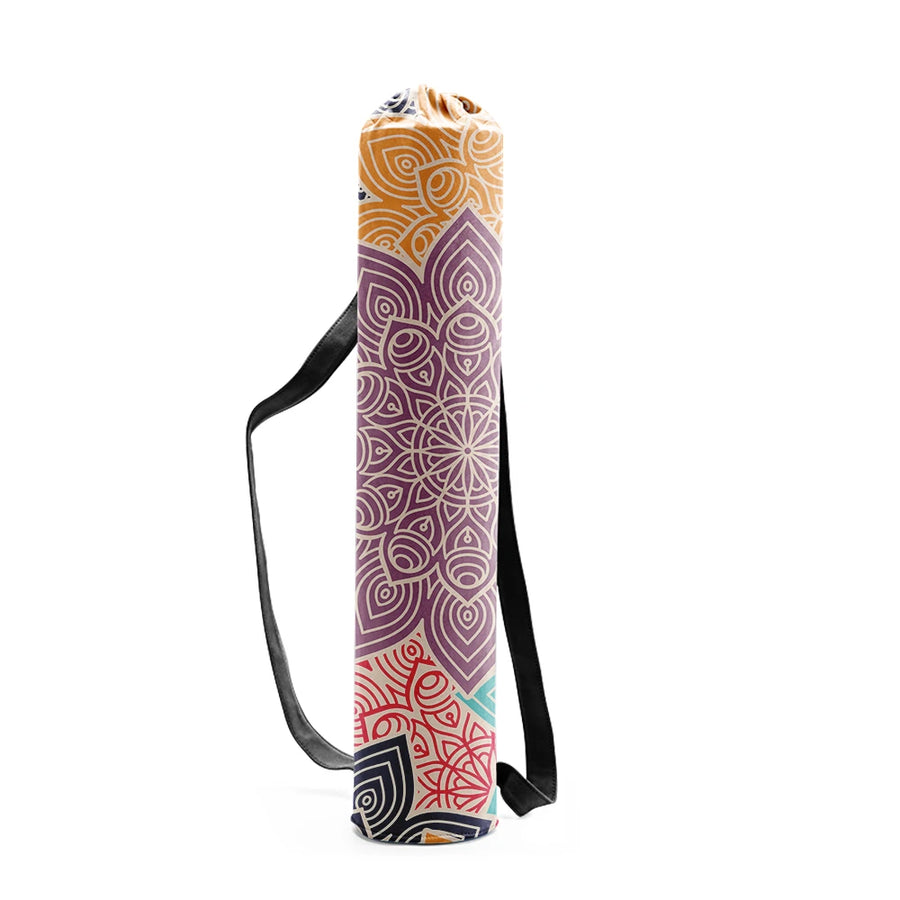 Canvas Drawstring Yoga Mat Bag - Many Designs to Choose From DARK GRAY Bags Lifestyle Yoga