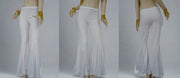 Fishtail Sparkle Flare Dance Pants Many Colors White One-Size Pants Raqs