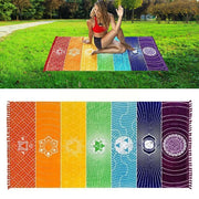 Rainbow Chakra Towel Festival Lifestyle Towel