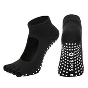 Half-toe Yoga Socks Black US 9-11 (sock size) Footwear socks Yoga