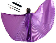 Belly Dance Wings Open or Closed - Many Colors! Purple Belly Dancing Dance Props Raqs Wings