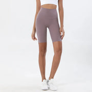 Silky High Waist Knee-length Yoga Shorts Mulbevry Activewear Pants Shorts