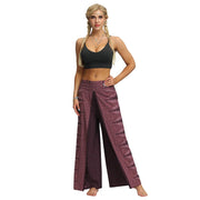 Split Wide Leg Boho Palazzo Pants Purple Festival Lifestyle New Pants Yoga