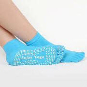 Candy-Colored Yoga Toe Socks Blue one size-US 9-11 socks Yoga