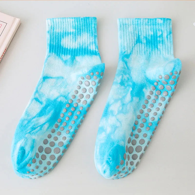 Tie-dye Yoga Socks Non-slip Crew Sock socks Yoga Yoga Socks