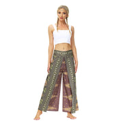 Split Wide Leg Boho Palazzo Pants Plum Olive Festival Lifestyle New Pants Yoga