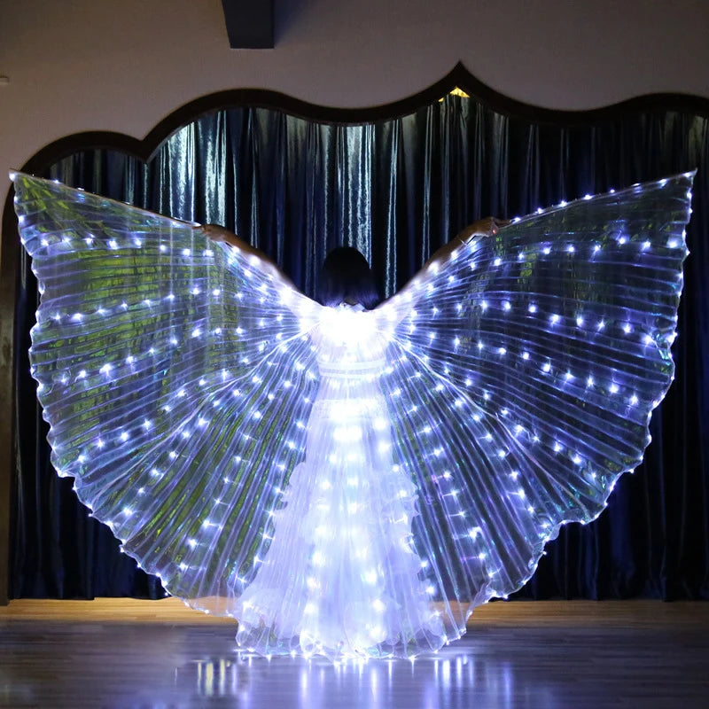 LED Dance Wings Belly Dance Wing Dance Props Raqs Wings