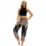 Boho High-Waist Yoga Harem Pants Activewear Festival Pants Yoga