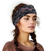 Wide Knotted Boho Tie Dye Headband Accessories Activewear New