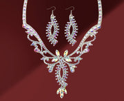 Dazzling Large Crystal Belly Dance Necklace and Earrings Set 05 Necklace and Earrings Set Jewelry Raqs