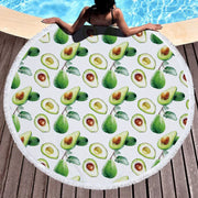 Avocado-Themed 5'/150cm Round Microfiber Towels Avocado Lifestyle Towel