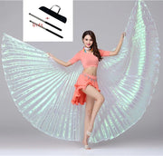 Belly Dance Wings Open or Closed - Many Colors! White Belly Dancing Dance Props Raqs Wings