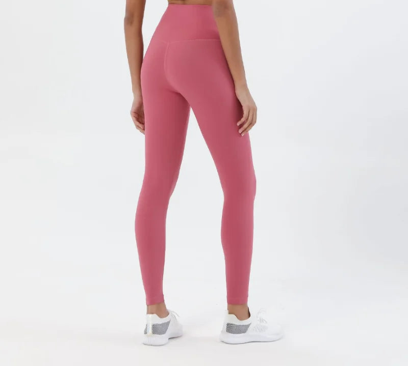 Soft High Waist Leggings with Back Pocket Activewear Pants Yoga