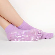 Candy-Colored Yoga Toe Socks Purple one size-US 9-11 socks Yoga