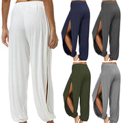 Split Leg Yoga Harem Pants Activewear Festival Pants Yoga