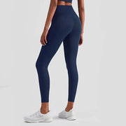 Soft High Waist Leggings with Back Pocket True Navy Activewear Pants Yoga