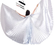 Belly Dance Wings Open or Closed - Many Colors! Silver Belly Dancing Dance Props Raqs Wings