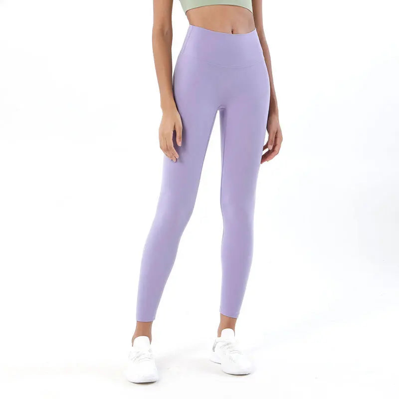 Soft High Waist Leggings with Back Pocket Lavender Dew Activewear Pants Yoga