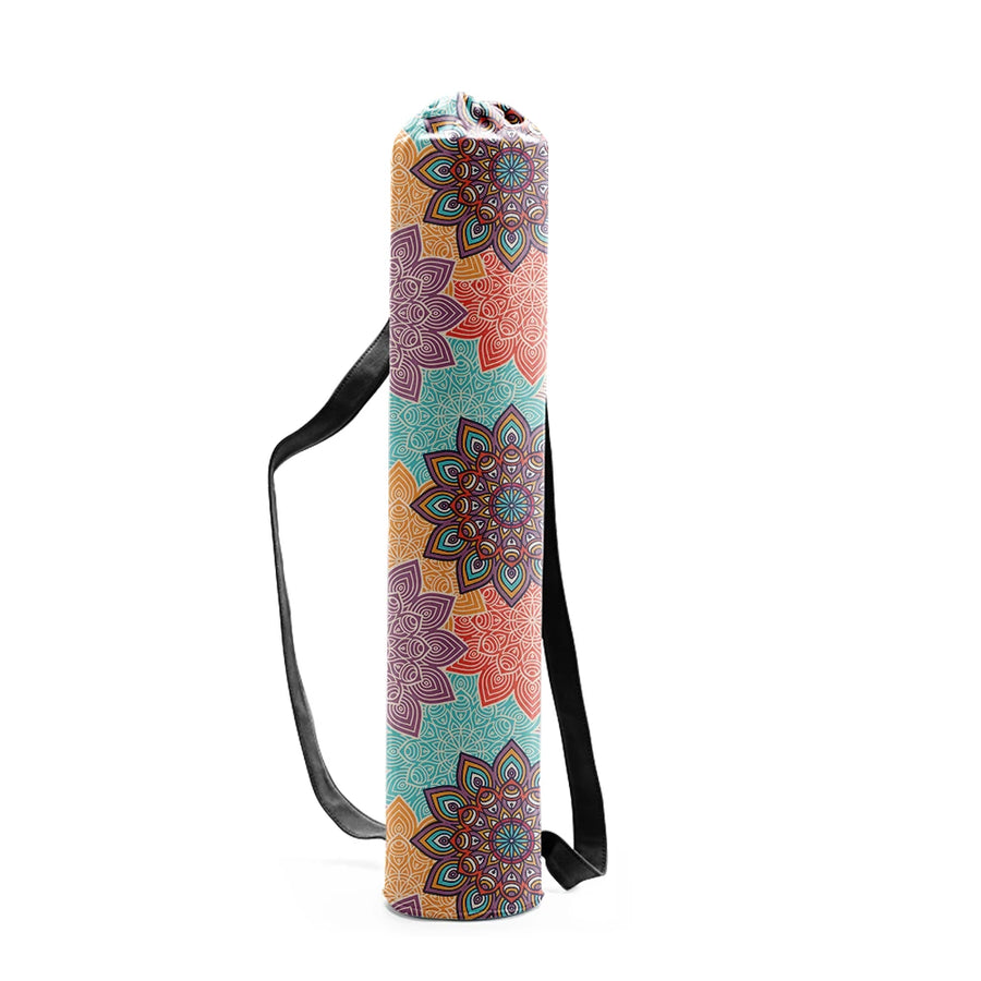 Canvas Drawstring Yoga Mat Bag - Many Designs to Choose From DEEP BLUE Bags Lifestyle Yoga