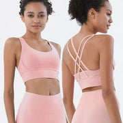 Sports Bra and Leggings Two-Piece Matching Sets Pink Activewear Lifestyle Yoga