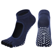 Half-toe Yoga Socks Navy Blue US 9-11 (sock size) Footwear socks Yoga