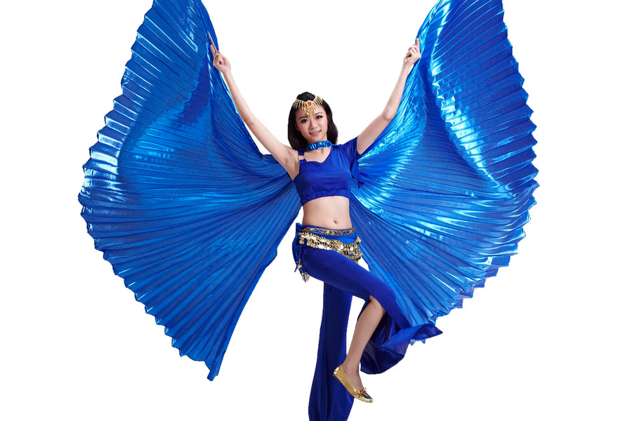 Belly Dance Wings Open or Closed - Many Colors! Belly Dancing Dance Props Raqs Wings