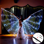 LED Dance Wings Belly Dance Wing White 1 One Size Dance Props Raqs Wings