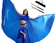 Belly Dance Wings Open or Closed - Many Colors! Blue Belly Dancing Dance Props Raqs Wings