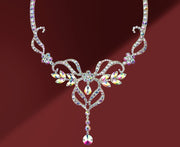 Dazzling Large Crystal Belly Dance Necklace and Earrings Set 03 Necklace Only Jewelry Raqs