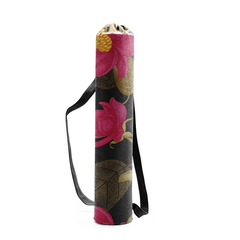 Canvas Drawstring Yoga Mat Bag - Many Designs to Choose From Orange Bags Lifestyle Yoga