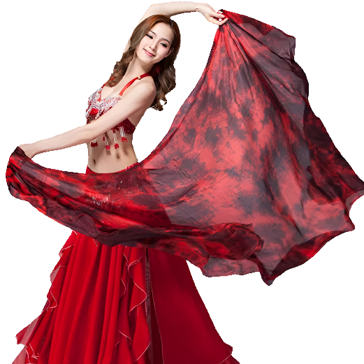 100% Silk Lightweight Silk Belly Dance Performance Veil - Many Colors Dance Props Raqs Veils