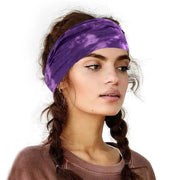 Wide Knotted Boho Tie Dye Headband Accessories Activewear New