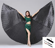 Belly Dance Wings Open or Closed - Many Colors! Black Belly Dancing Dance Props Raqs Wings