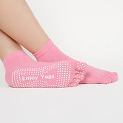 Candy-Colored Yoga Toe Socks Pink one size-US 9-11 socks Yoga