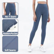 Soft High Waist Leggings with Back Pocket Activewear Pants Yoga