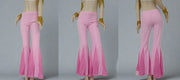 Fishtail Sparkle Flare Dance Pants Many Colors Pink One-Size Pants Raqs