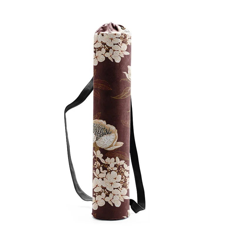 Canvas Drawstring Yoga Mat Bag - Many Designs to Choose From Ivory Bags Lifestyle Yoga