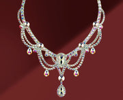 Dazzling Large Crystal Belly Dance Necklace and Earrings Set 01 Necklace Only Jewelry Raqs