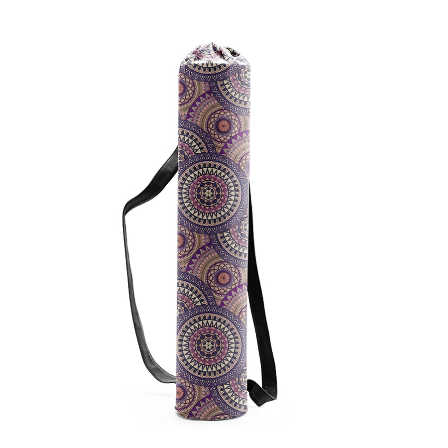 Canvas Drawstring Yoga Mat Bag - Many Designs to Choose From Blue Bags Lifestyle Yoga