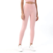 Soft High Waist Leggings with Back Pocket Pink Activewear Pants Yoga