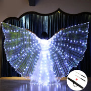 LED Dance Wings Belly Dance Wing White 2 One Size Dance Props Raqs Wings