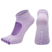 Half-toe Yoga Socks Purple US 9-11 (sock size) Footwear socks Yoga