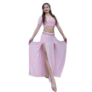 Simple Stretchy Costume Set Plus-sizes Available Raqs Troupe Costume